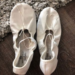 White ballet shoes